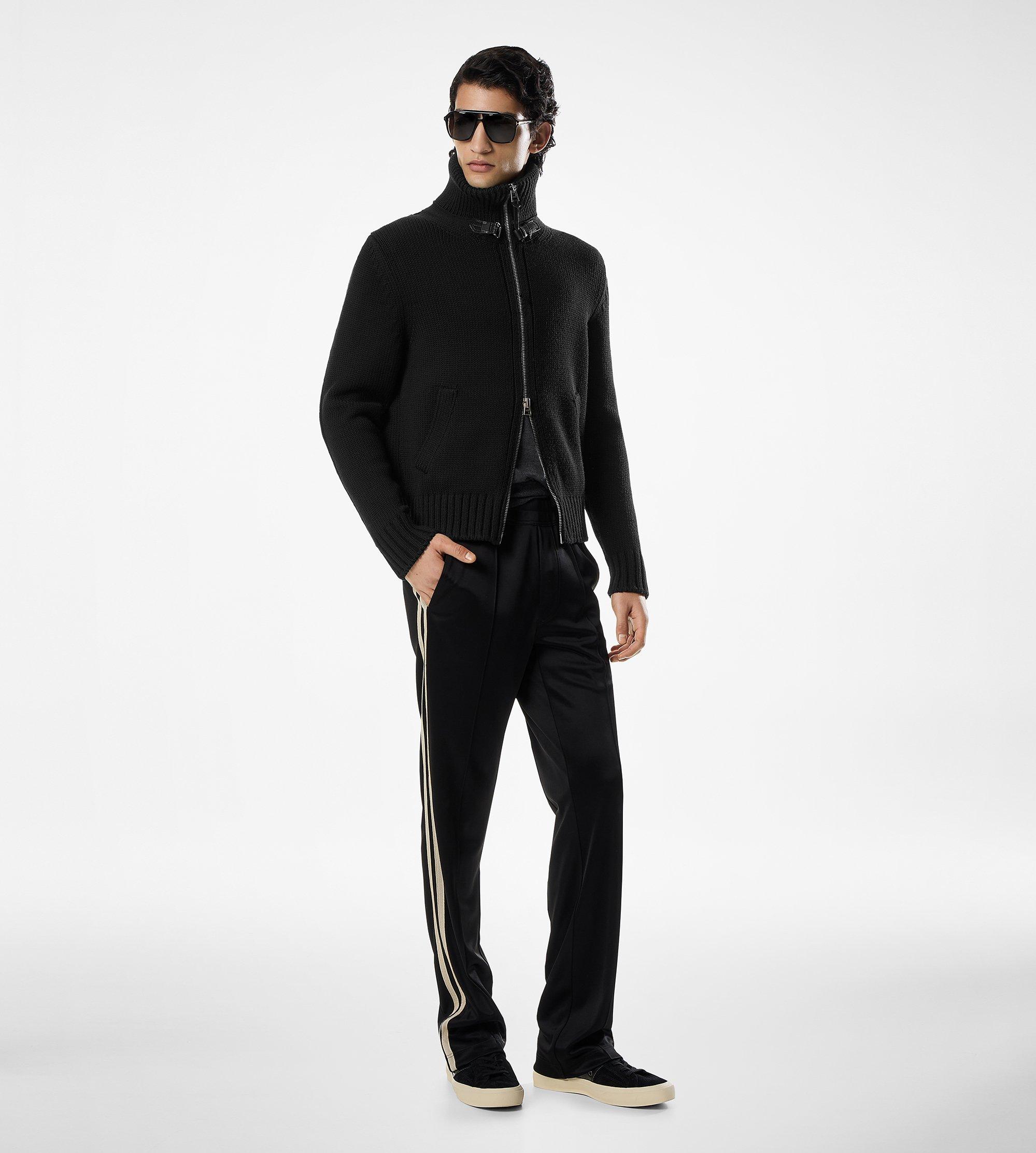 MERINO WOOL ZIP THROUGH