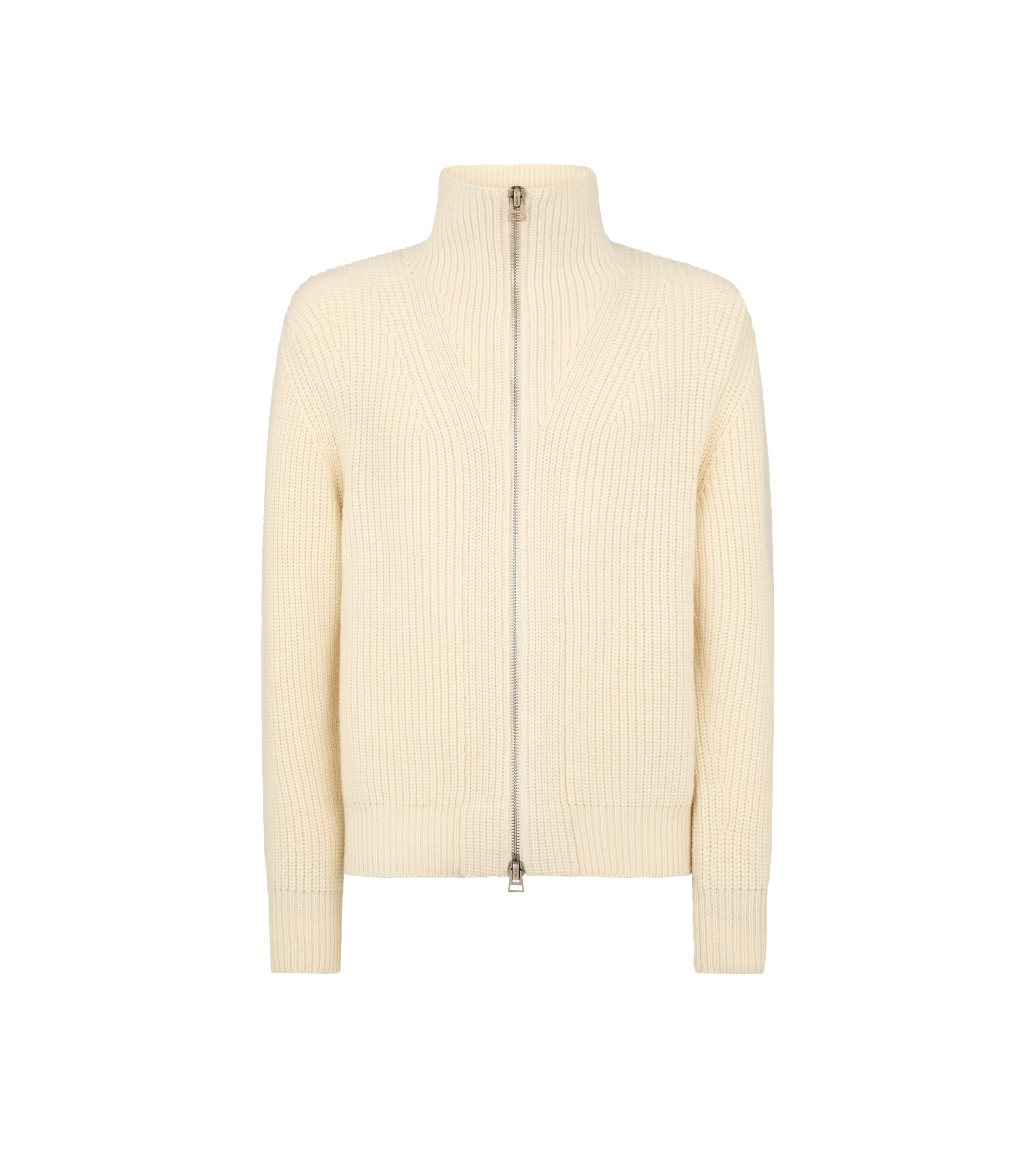 WOOL MOHAIR ZIP THROUGH