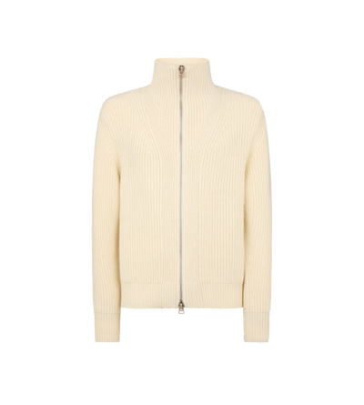 WOOL MOHAIR ZIP THROUGH