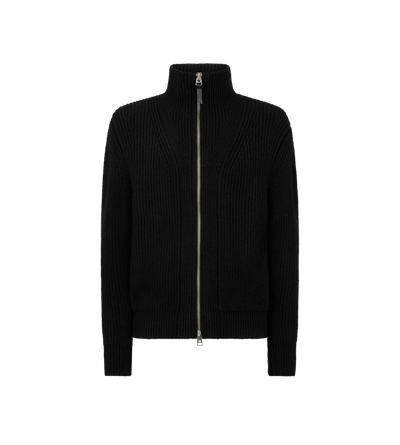 WOOL MOHAIR ZIP THROUGH