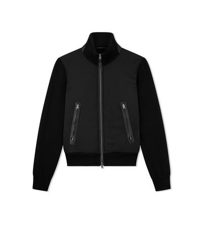 ダウンジャケット Tom Ford JZL005 JMV001S23 JERSEY ZIP THROUGH Jacket NYLON DOWN FRONT BLOUSON | Tom Ford Fashion