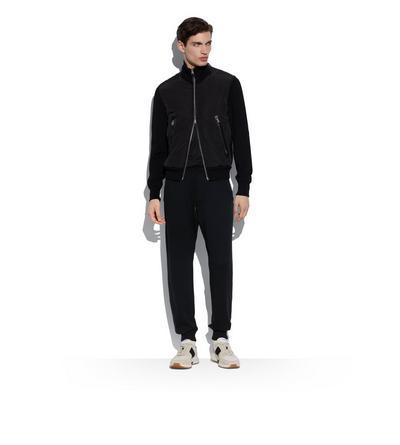 【送料&関税込】Tom Ford Black Polyester Down Jacket TOM FORD - Logo Down Jacket TOM FORD