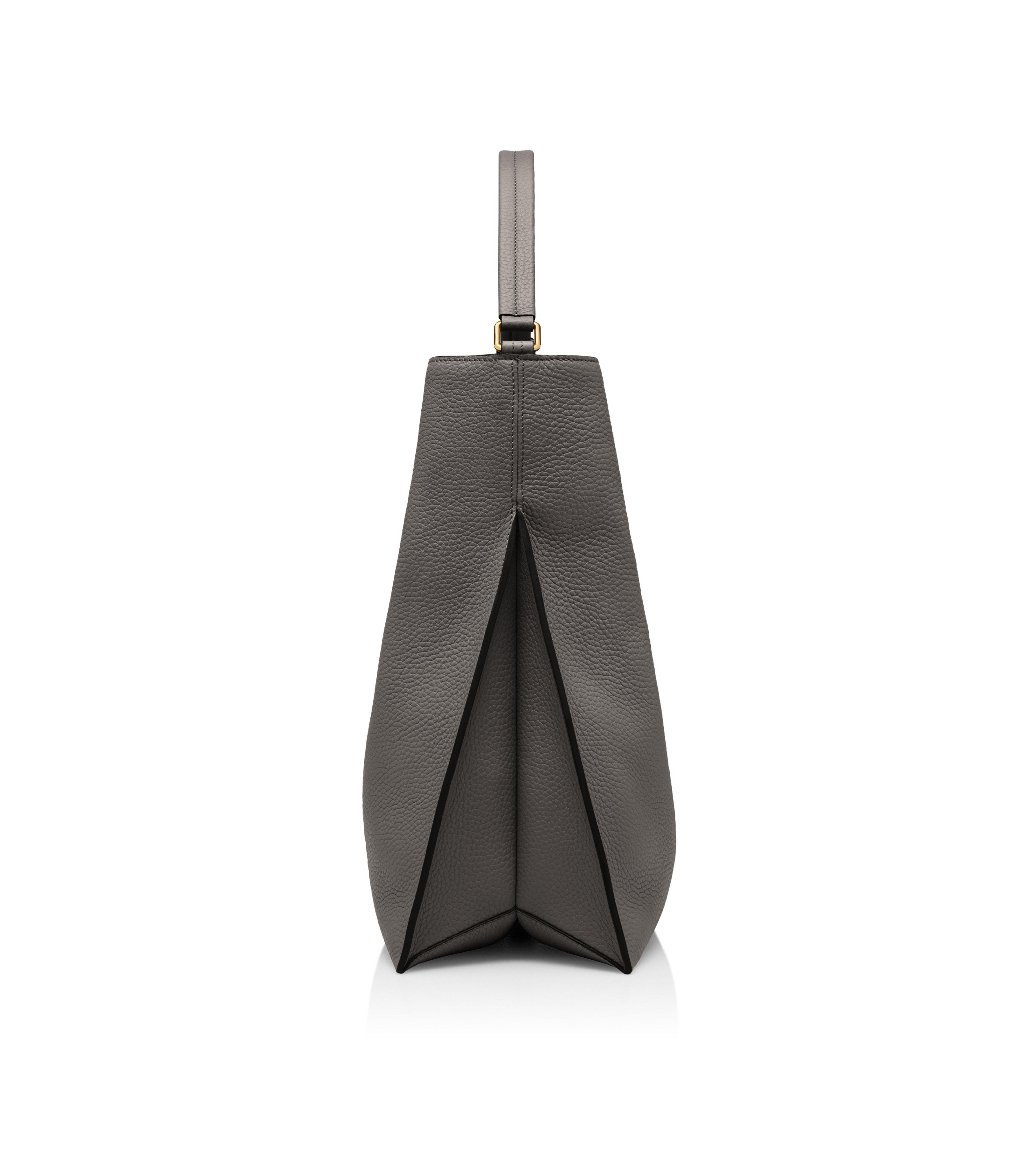 GRAIN LEATHER ALIX LARGE HOBO | TOM FORD Fashion