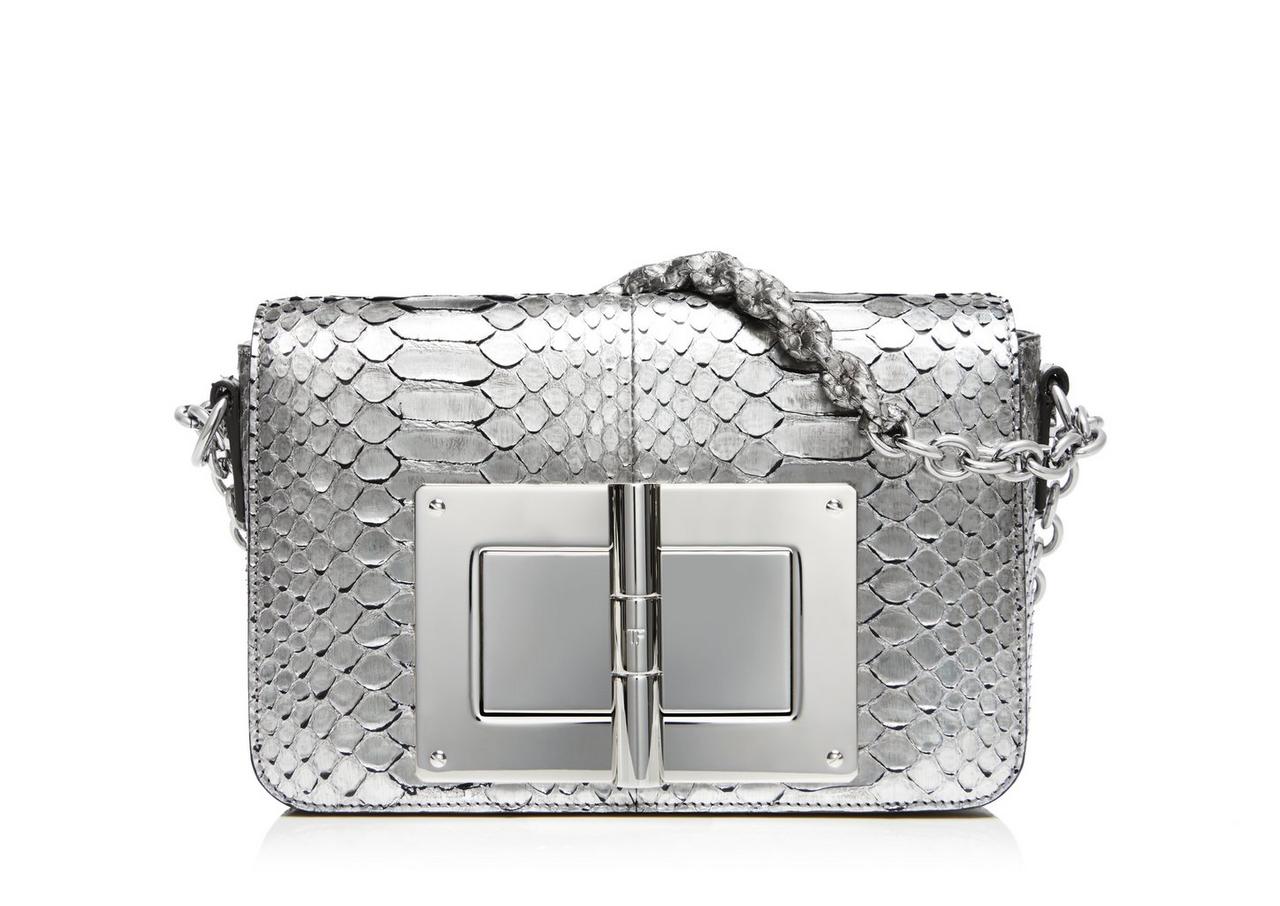 Tom Ford Metallic Silver Python Natalia Bag. Excellent to Pristine, Lot  #58054