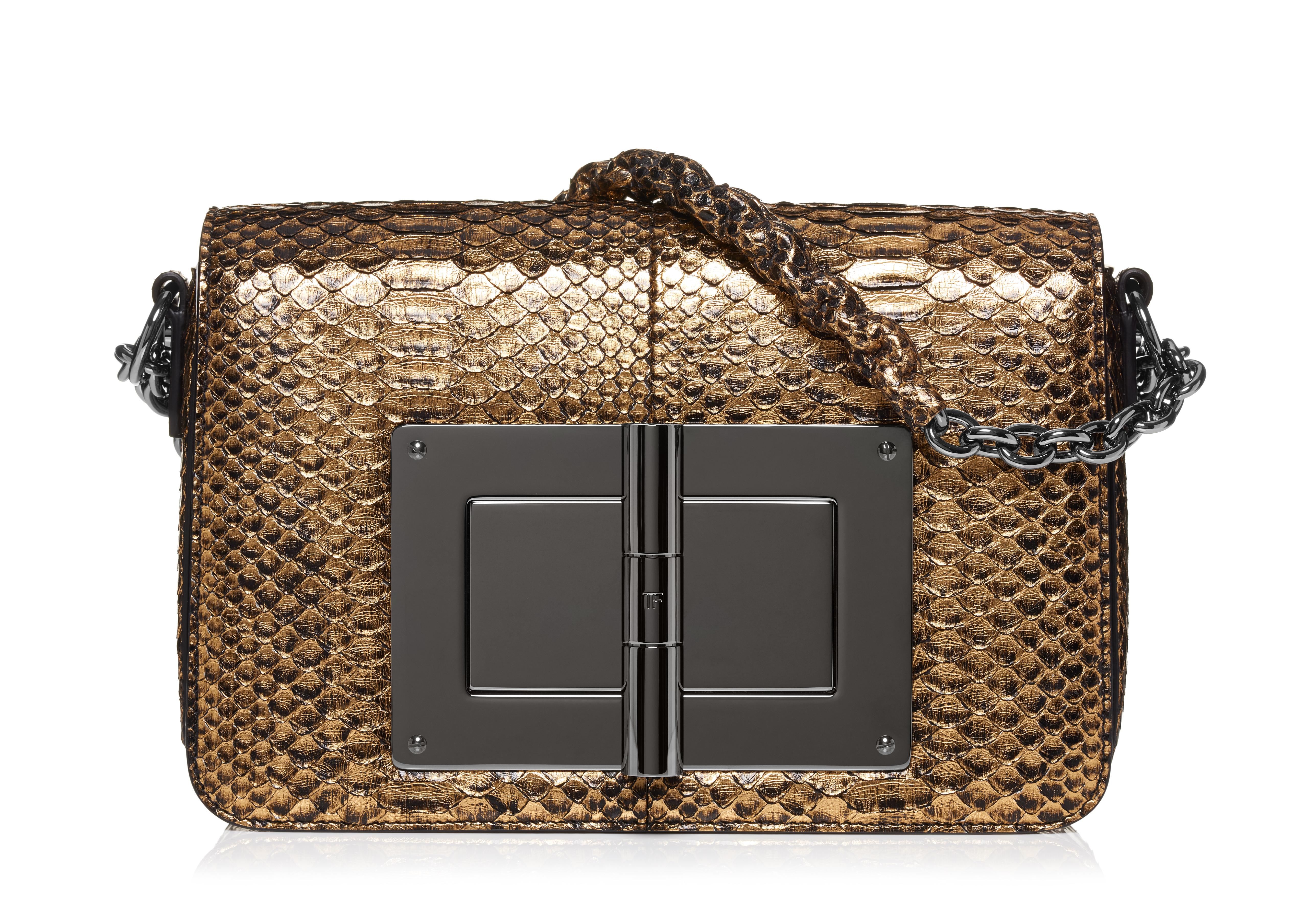 TOM FORD on X: The classic Natalia bag reinvented in rust colored python  with a natural stone turnlock.  #TOMFORD   / X