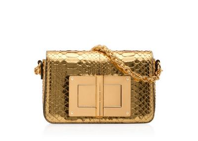 METALLIC PYTHON NATALIA MEDIUM SHOULDER BAG image number 0