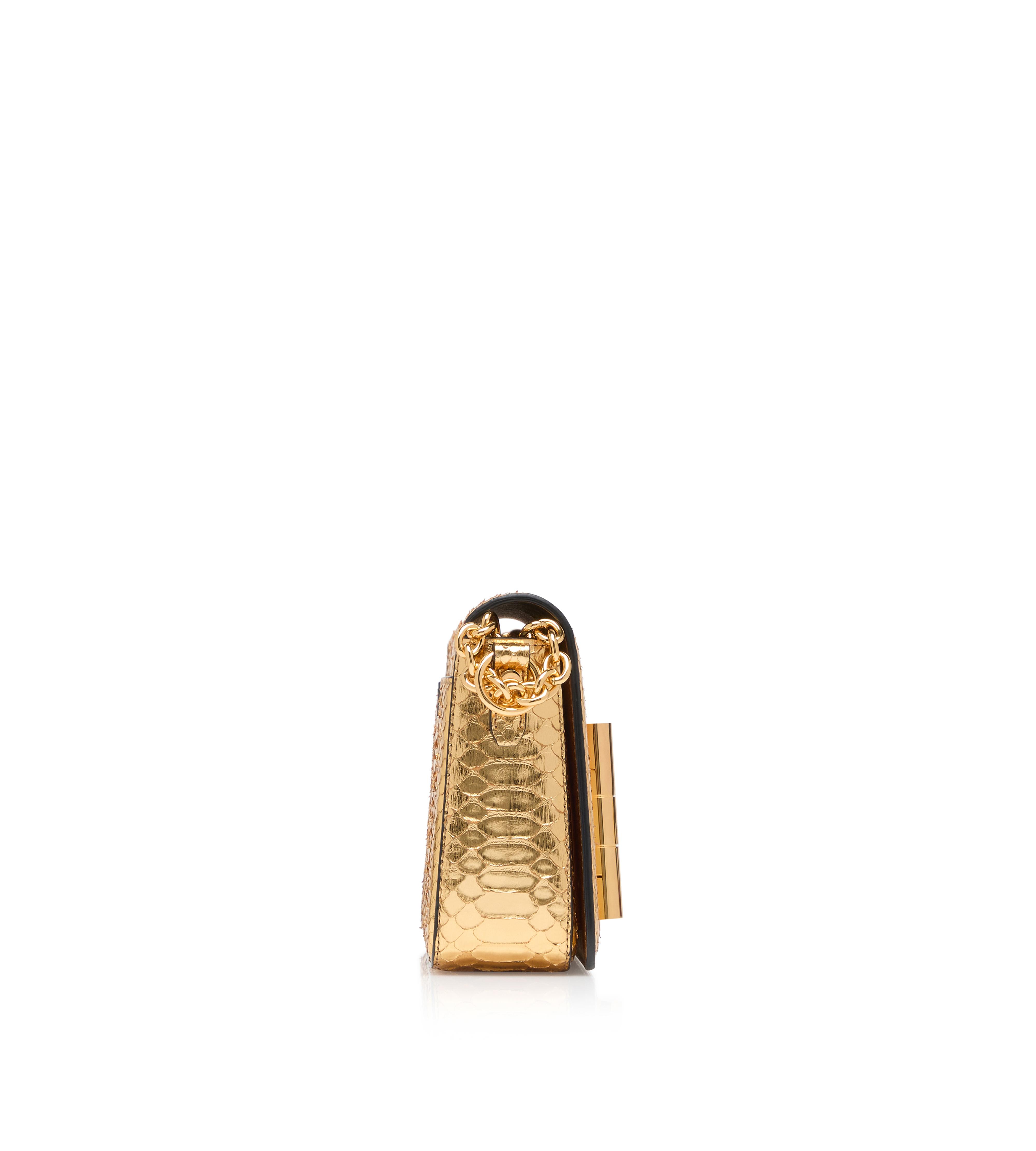 METALLIC PYTHON NATALIA MEDIUM SHOULDER BAG