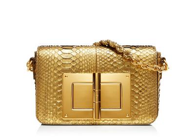 Tom Ford Natalia Long Cosmo Python Shoulder Bag In Gold, ModeSens