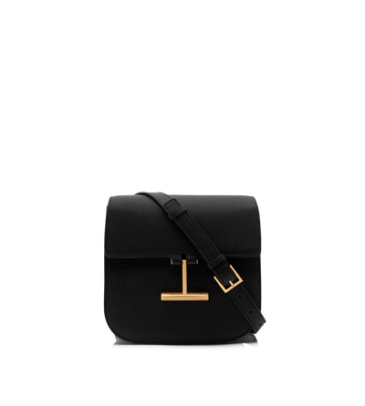 TOM FORD LEATHER BLACK GRAIN LEATHER TARA MINI CROSSBODY