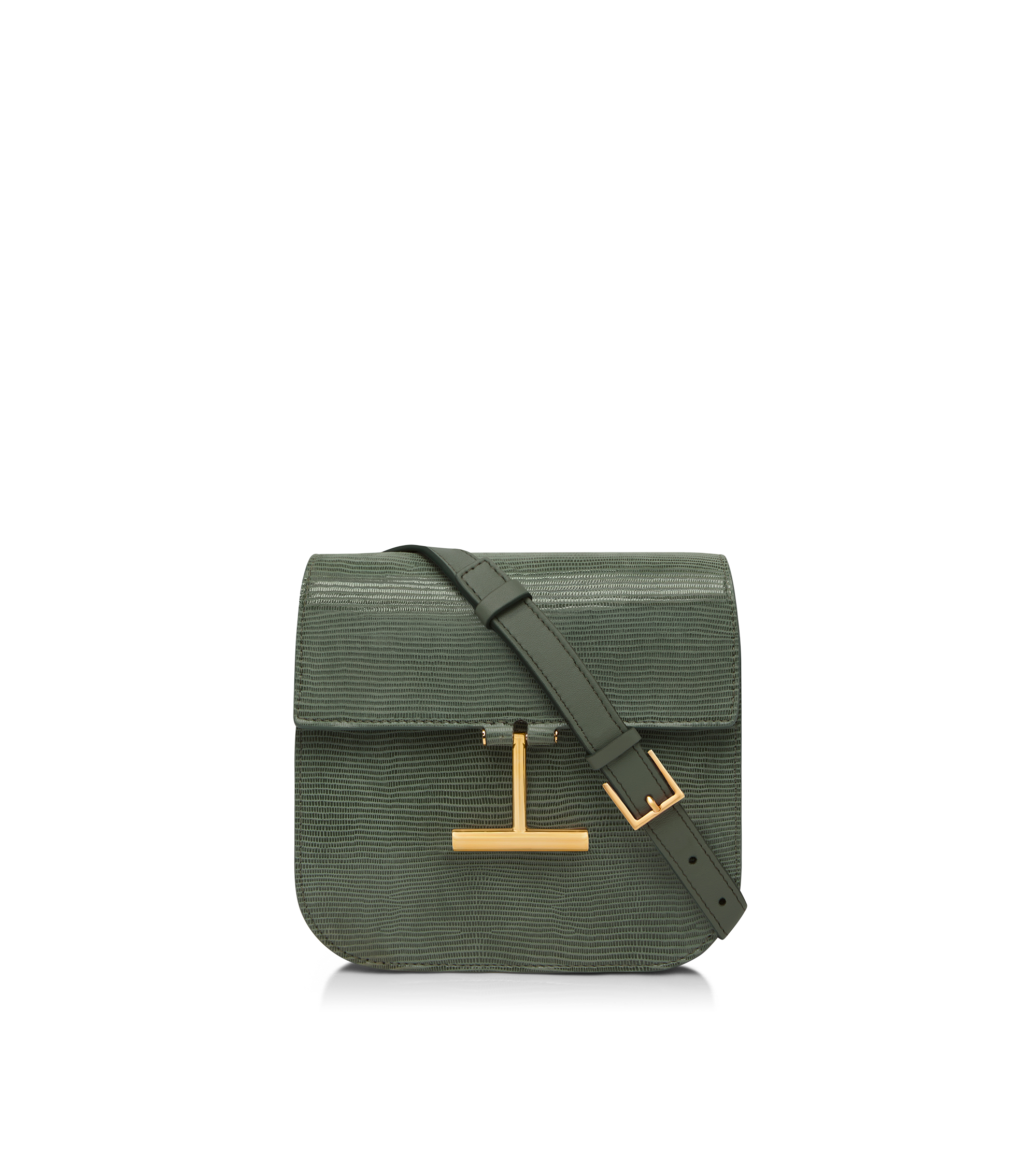 SHINY STAMPED CROCODILE LEATHER MINI BAG | Tom Ford Fashion