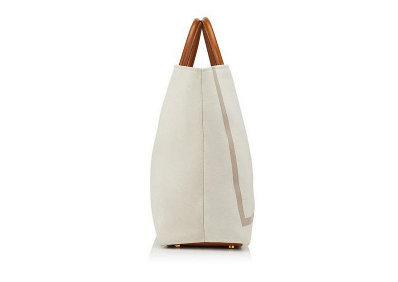 CANVAS OVERSIZED T TOTE image number 1