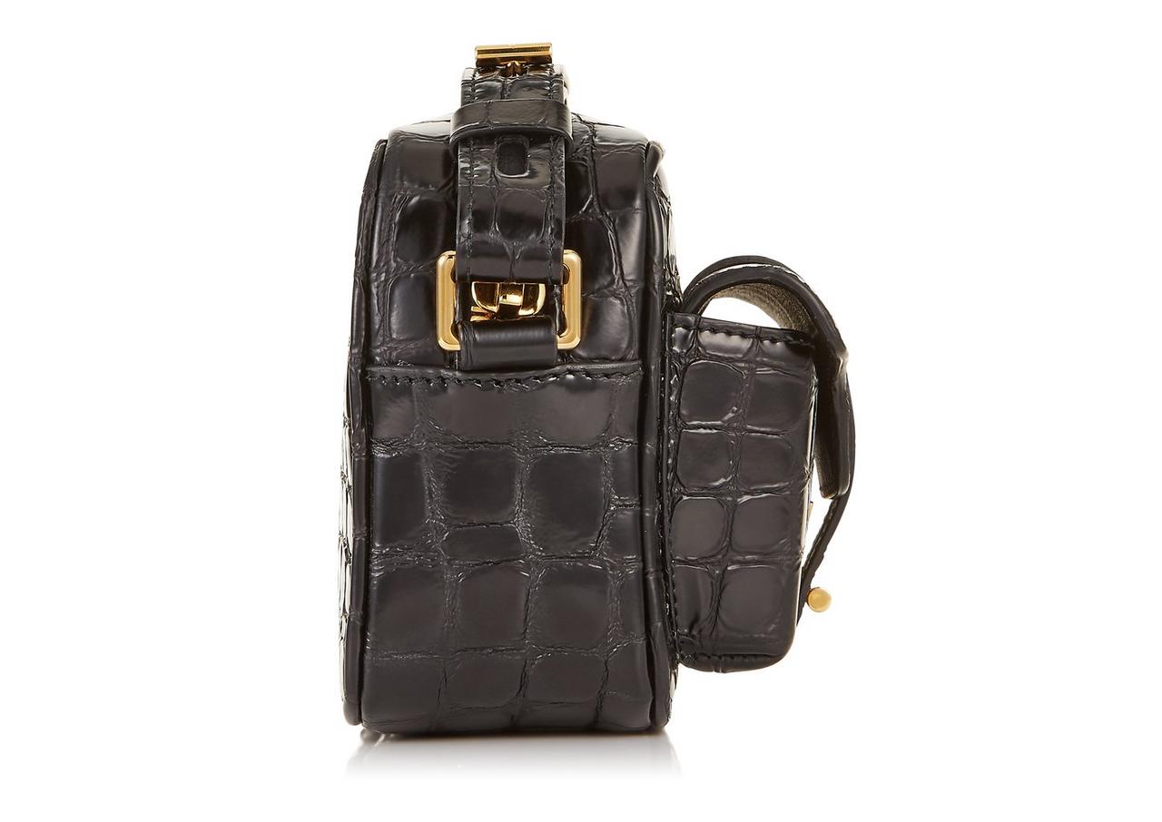 EMBOSSED CROCODILE T TWIST CAMERA BAG image number 1