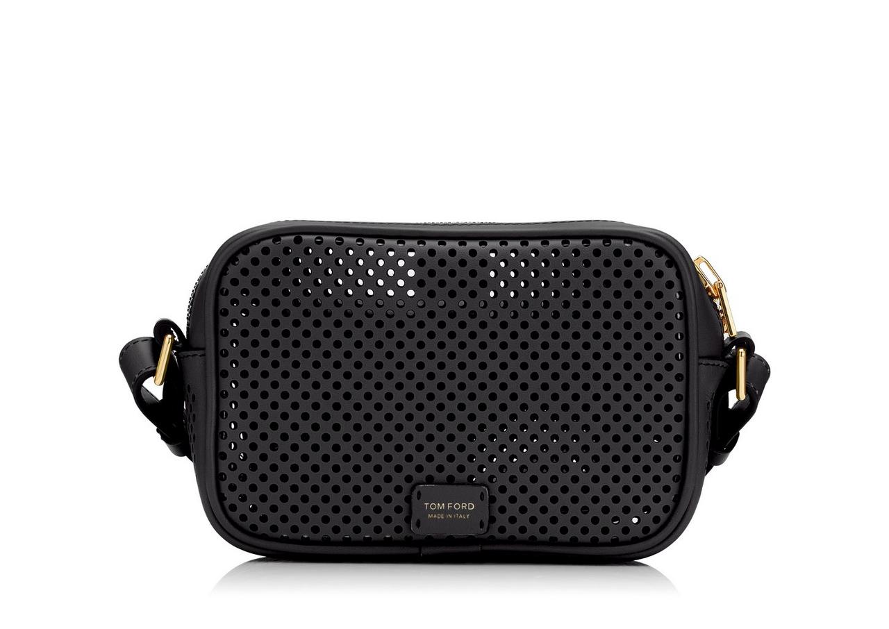 PERFORATED LEATHER T TWIST CAMERA BAG image number 2