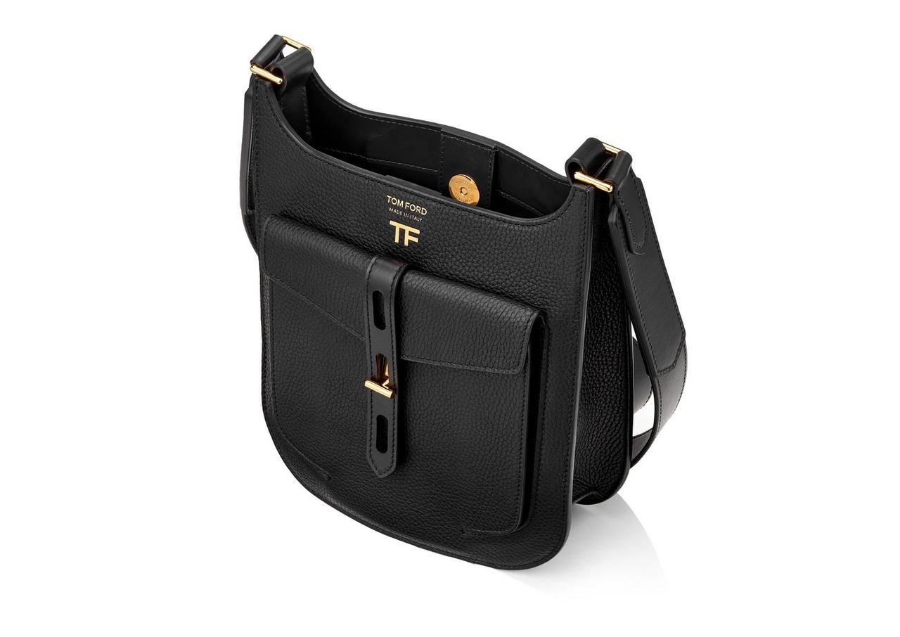 Tom Ford Leather T Twist Top-handle Bag in Black