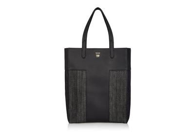 DENIM NORTH/SOUTH GRAPHIC T TOTE image number 0
