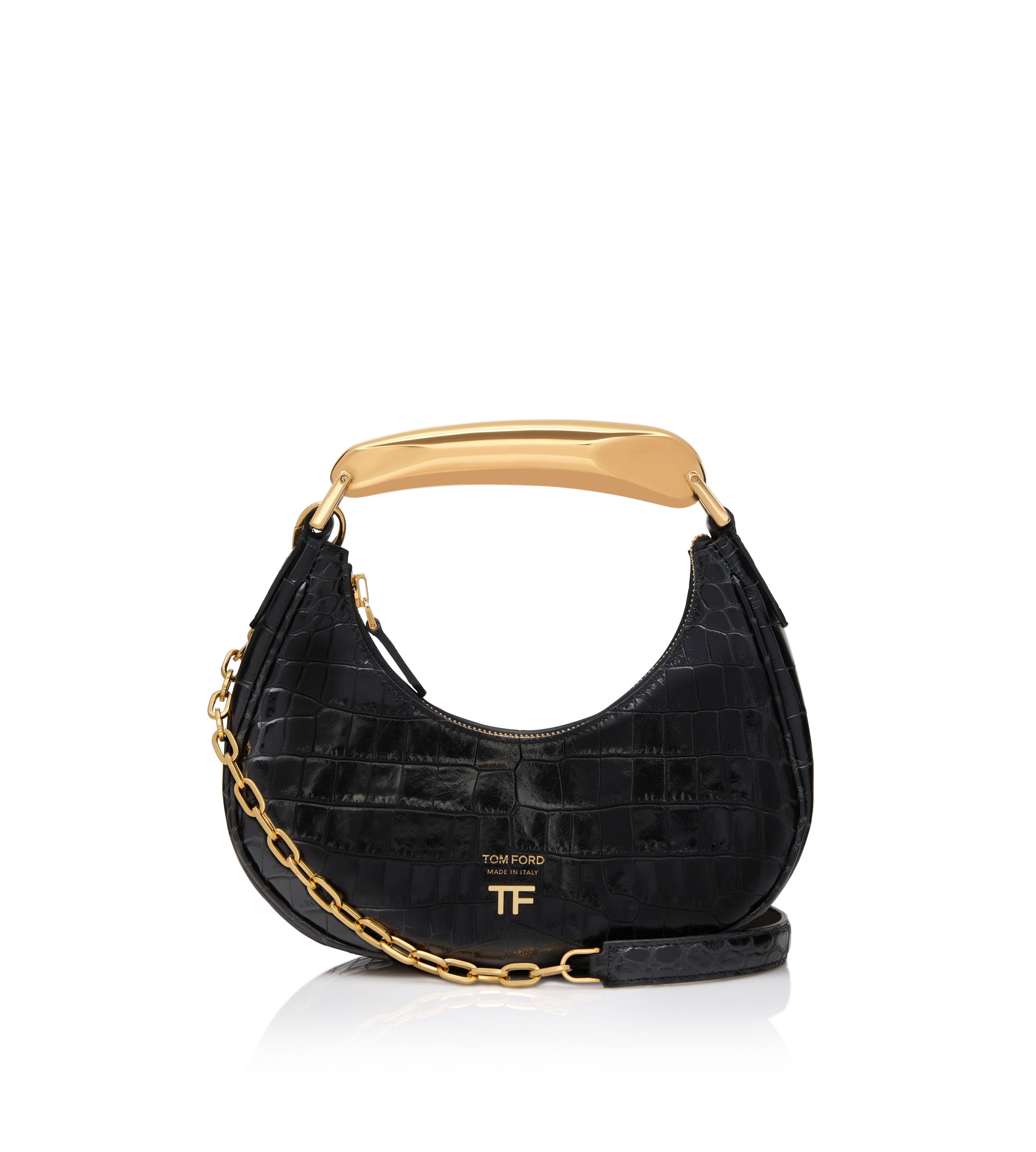 Mini bianca croc embossed shoulder bag - Tom Ford - Women | Luisaviaroma