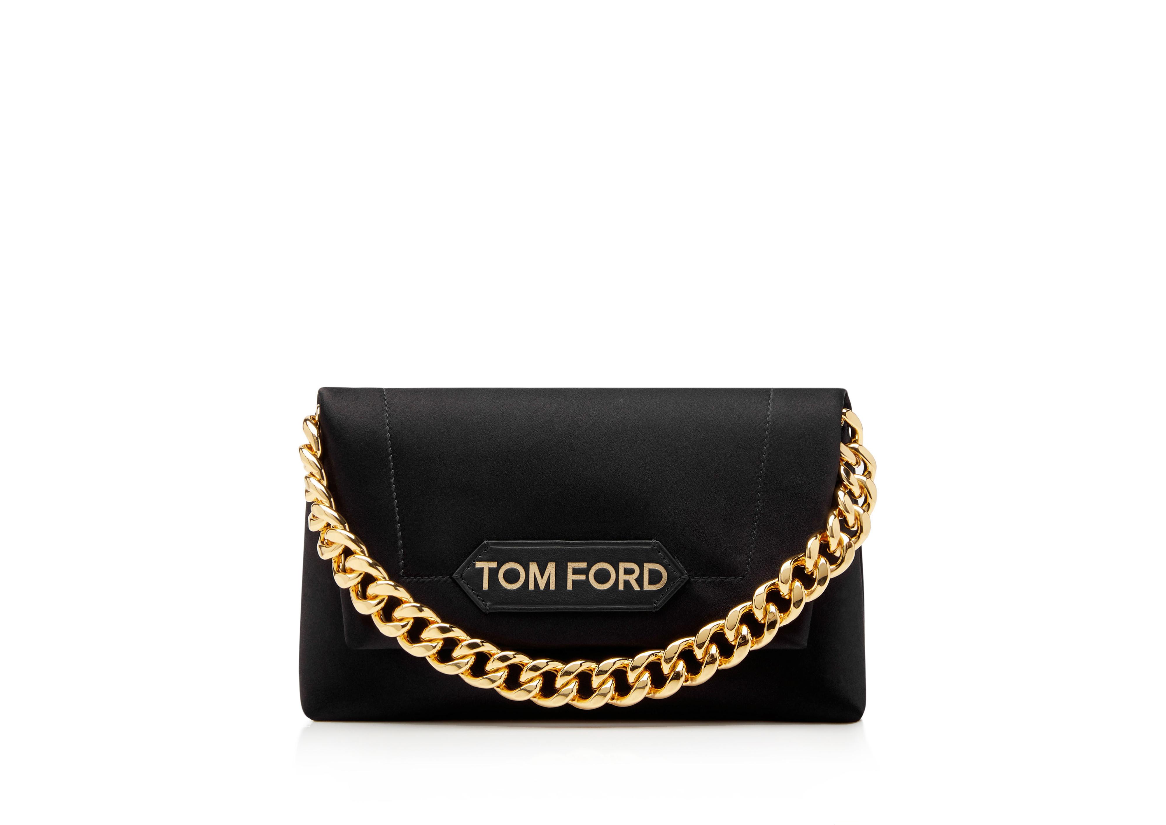 TOM FORD Label Mini Sequin Chain Shoulder Bag