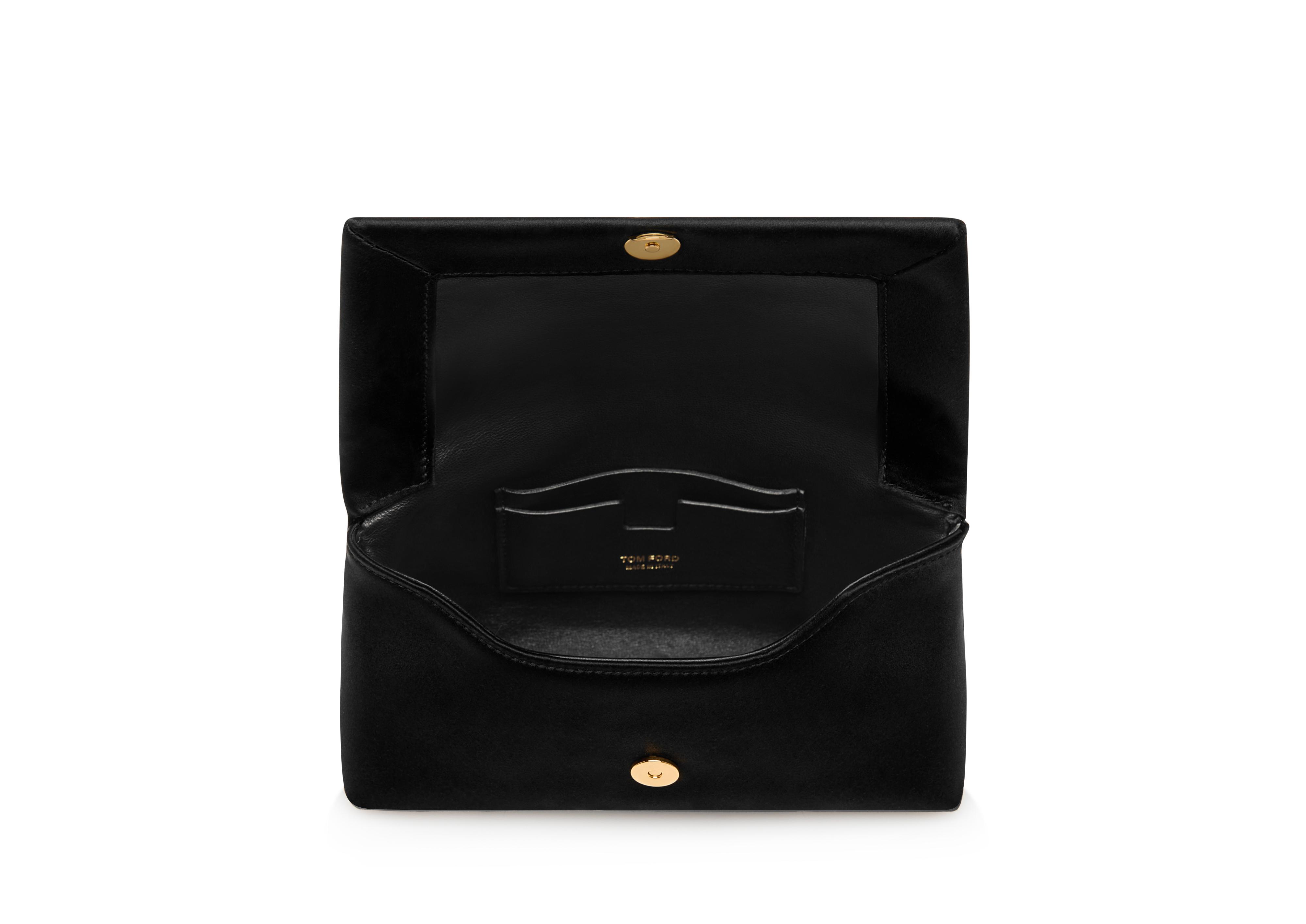 TOM FORD Small Satin Chain Clutch Bag