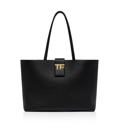 GRAIN LEATHER TF SMALL E/W TOTE image number 0