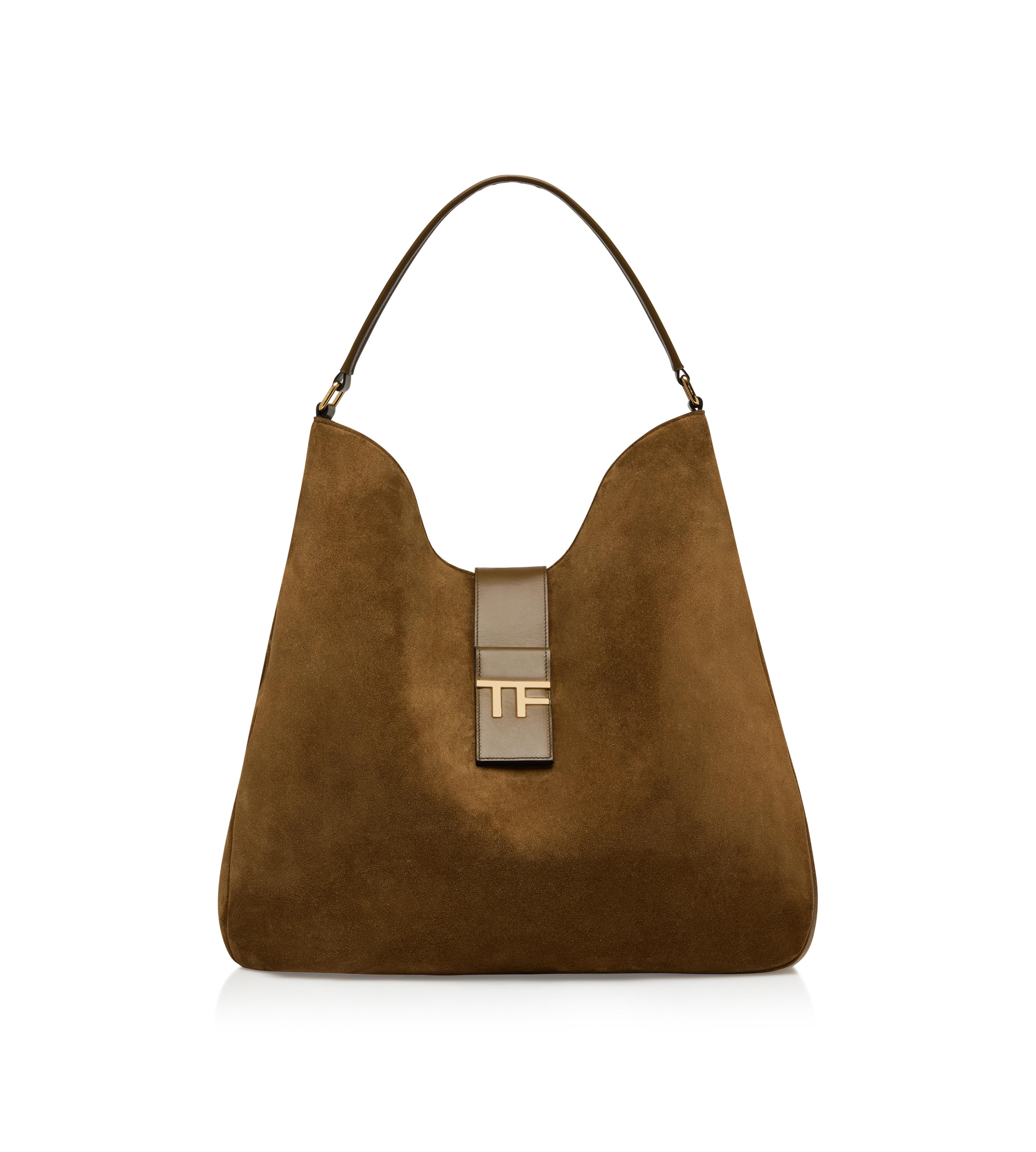SUEDE LEATHER TF MEDIUM HOBO
