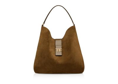 SUEDE LEATHER TF MEDIUM HOBO image number 0