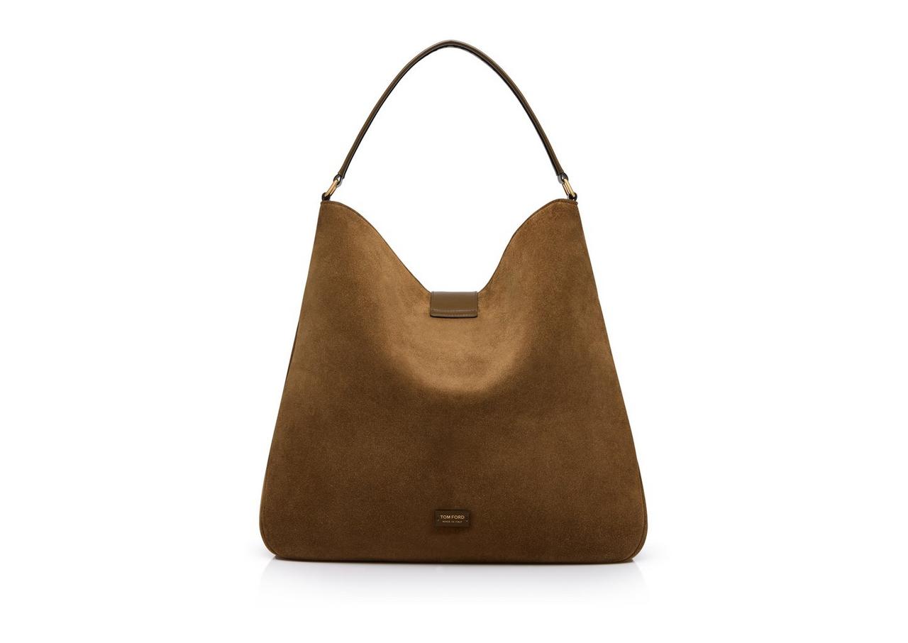 SUEDE LEATHER TF MEDIUM HOBO image number 2