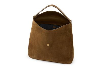 SUEDE LEATHER TF MEDIUM HOBO image number 3