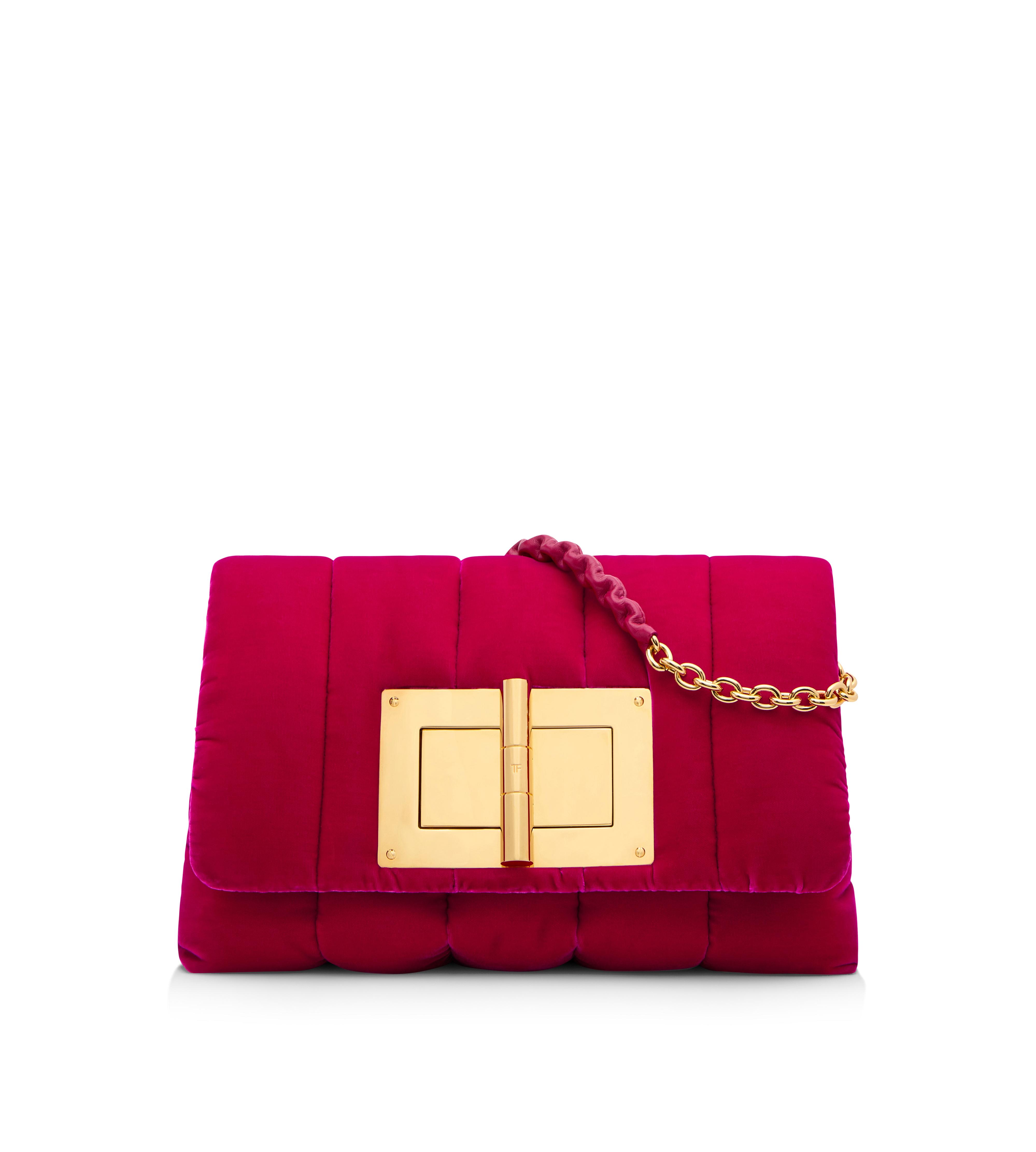 QUILTED VELVET PUFFY NATALIA LARGE SHOULDER BAG
