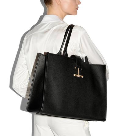 GRAIN LEATHER TARA LARGE TOTE image number 5