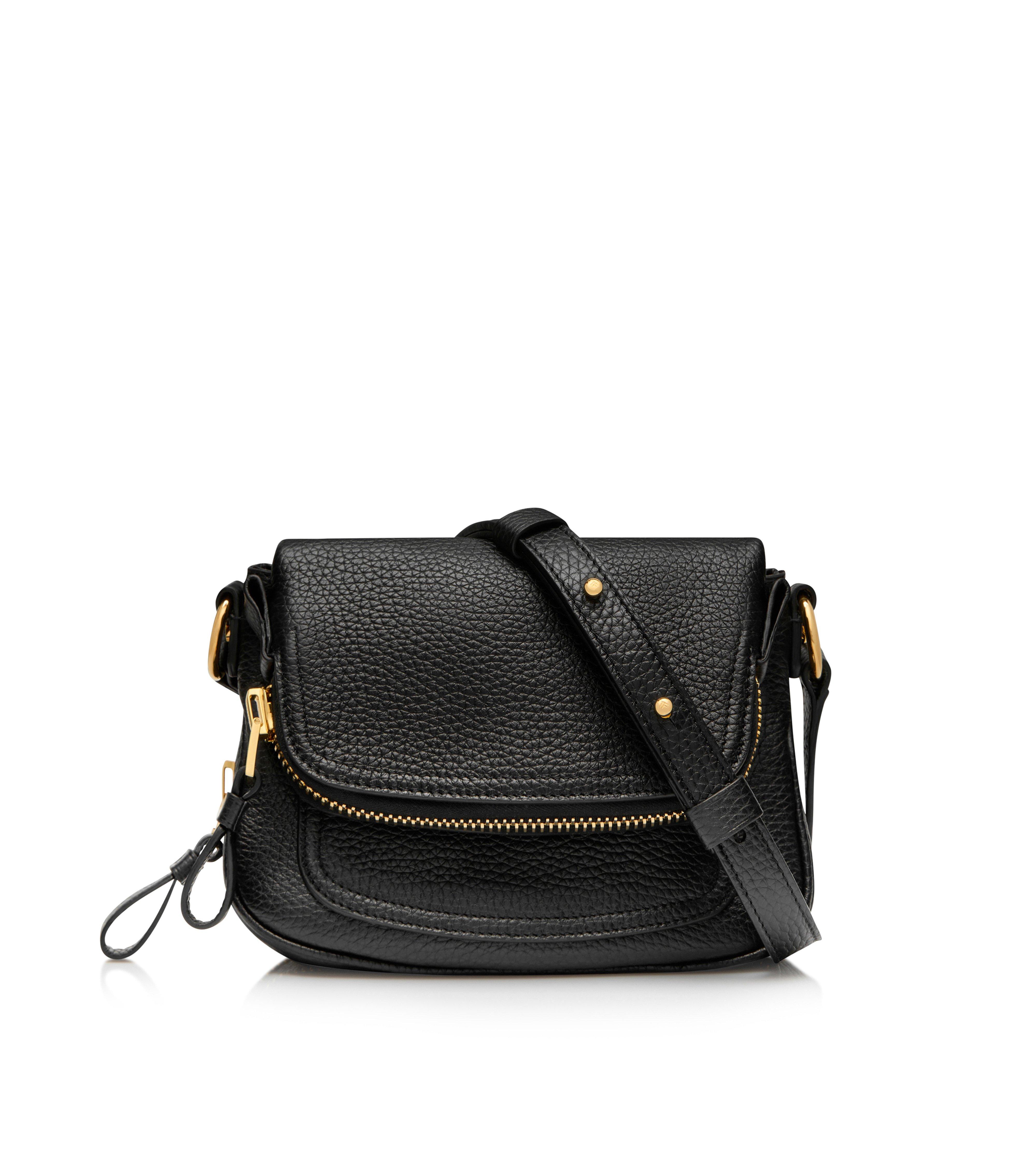 TOM FORD: croco print leather bag - Black  Tom Ford crossbody bags  S0447LCL350G online at