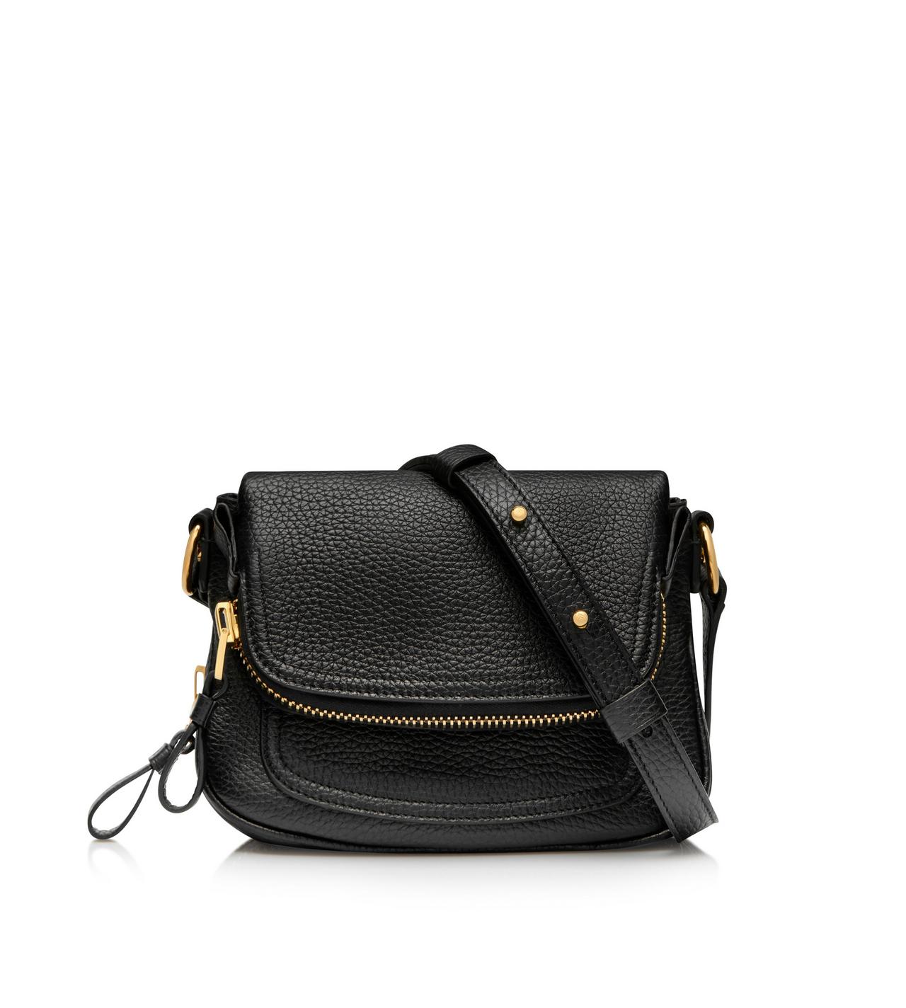 Black Leather Tom Ford Inspired Jennifer Purse Bag 