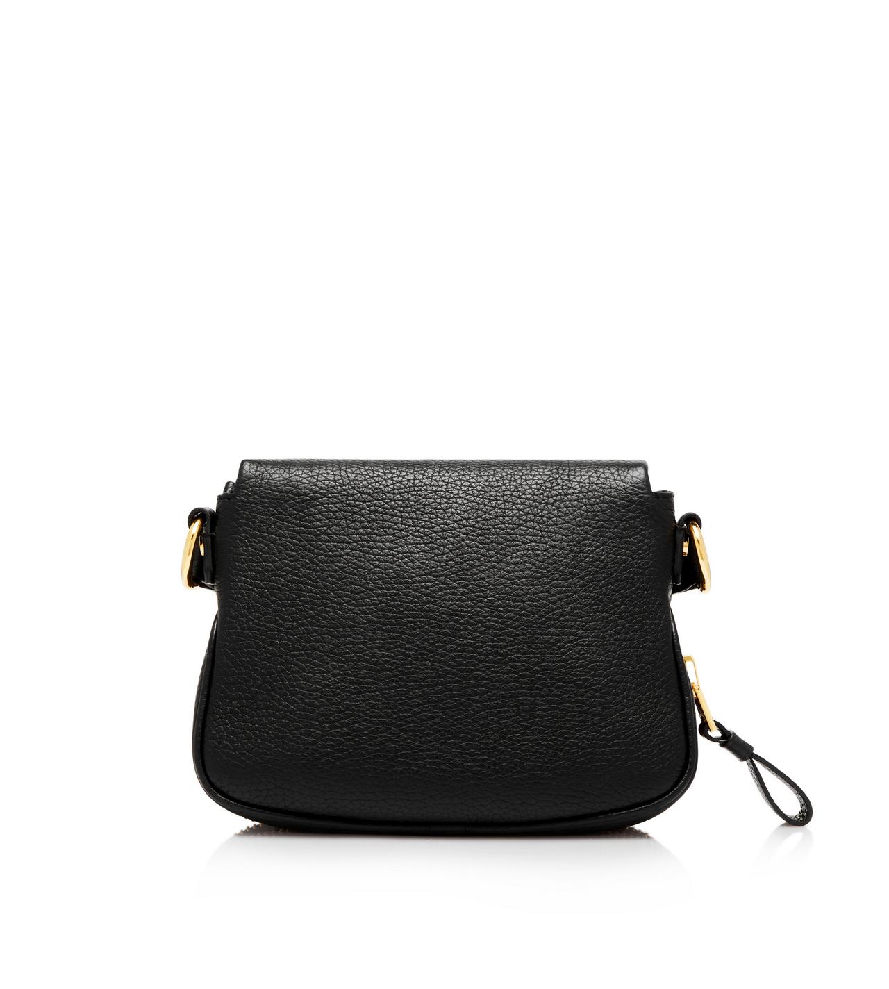 Jennifer Mini Denim And Leather Crossbody Bag in Blue - Tom Ford