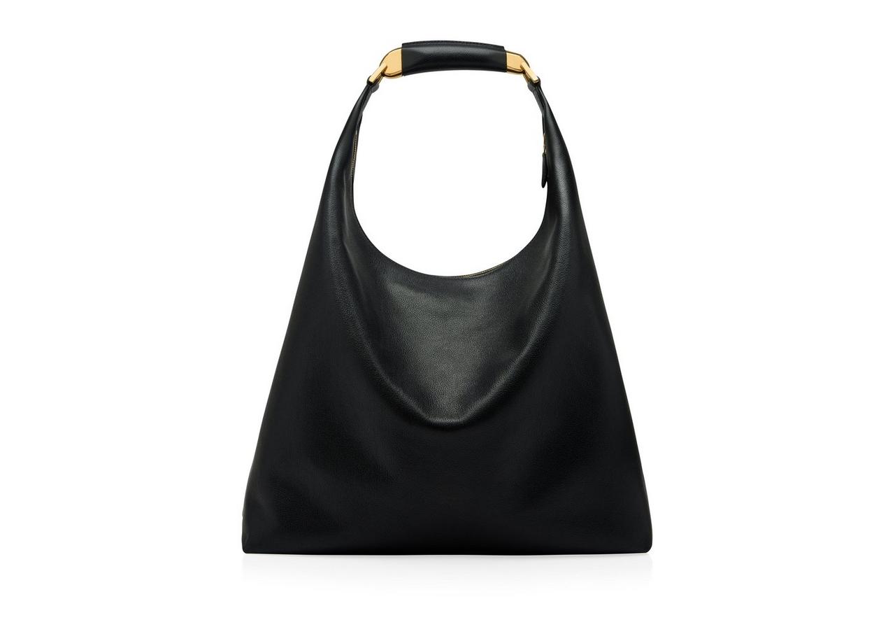 Large leather outlet hobo