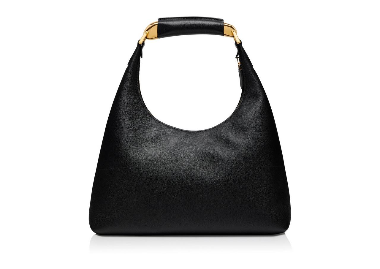 Fulton large pebbled leather shoulder online bag