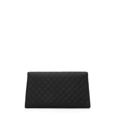 QUILTED SATIN NOBILE CLUTCH image number 2