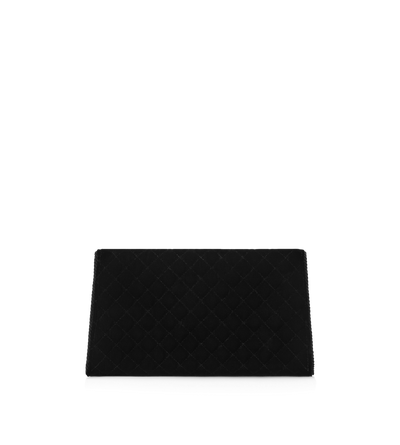 QUILTED VELVET NOBILE CLUTCH image number 2