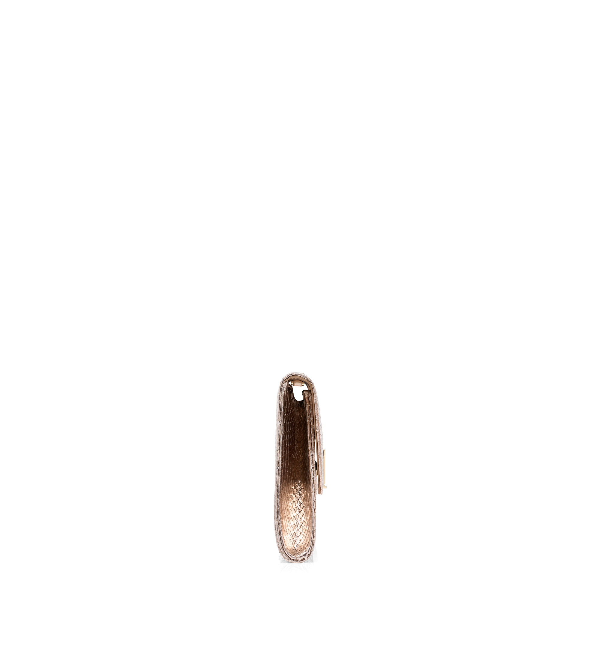 LAMINATED STAMPED PYTHON NOBILE CLUTCH