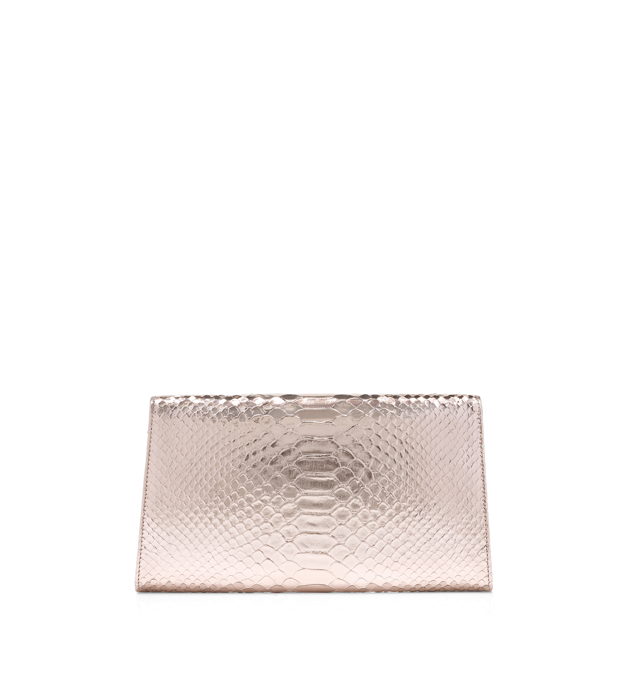 LAMINATED STAMPED PYTHON NOBILE CLUTCH image number 2