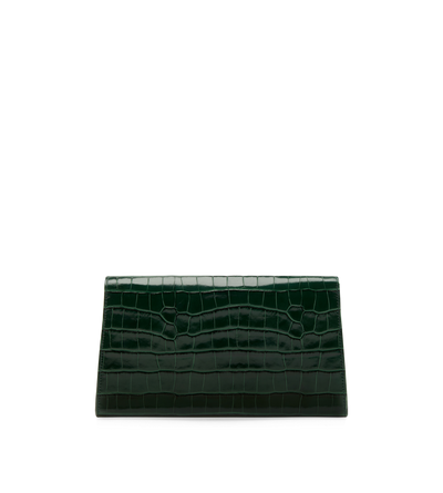 PRINTED CROCODILE LEATHER NOBILE CLUTCH image number 2