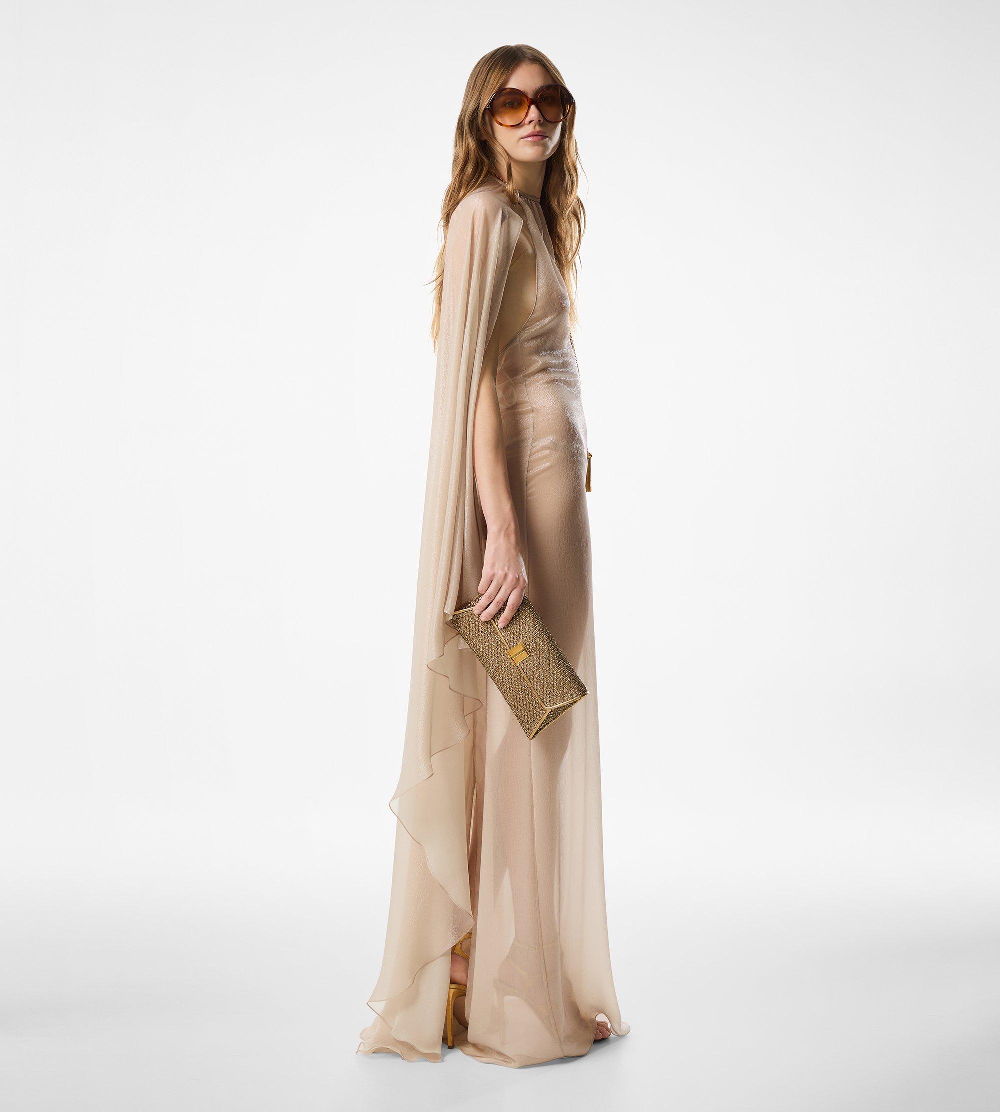 TEXTURED FABRIC NOBILE CLUTCH | Tom Ford Fashion