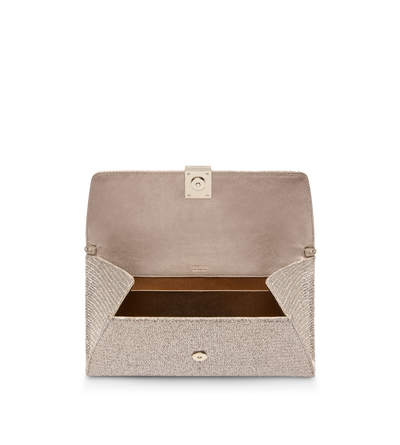 GLITTER FABRIC NOBILE CLUTCH image number 3