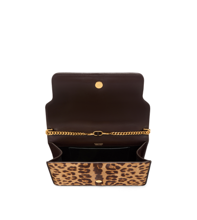 LEOPARD PRINT CALF HAIR WHITNEY SMALL SHOULDER BAG image number 3