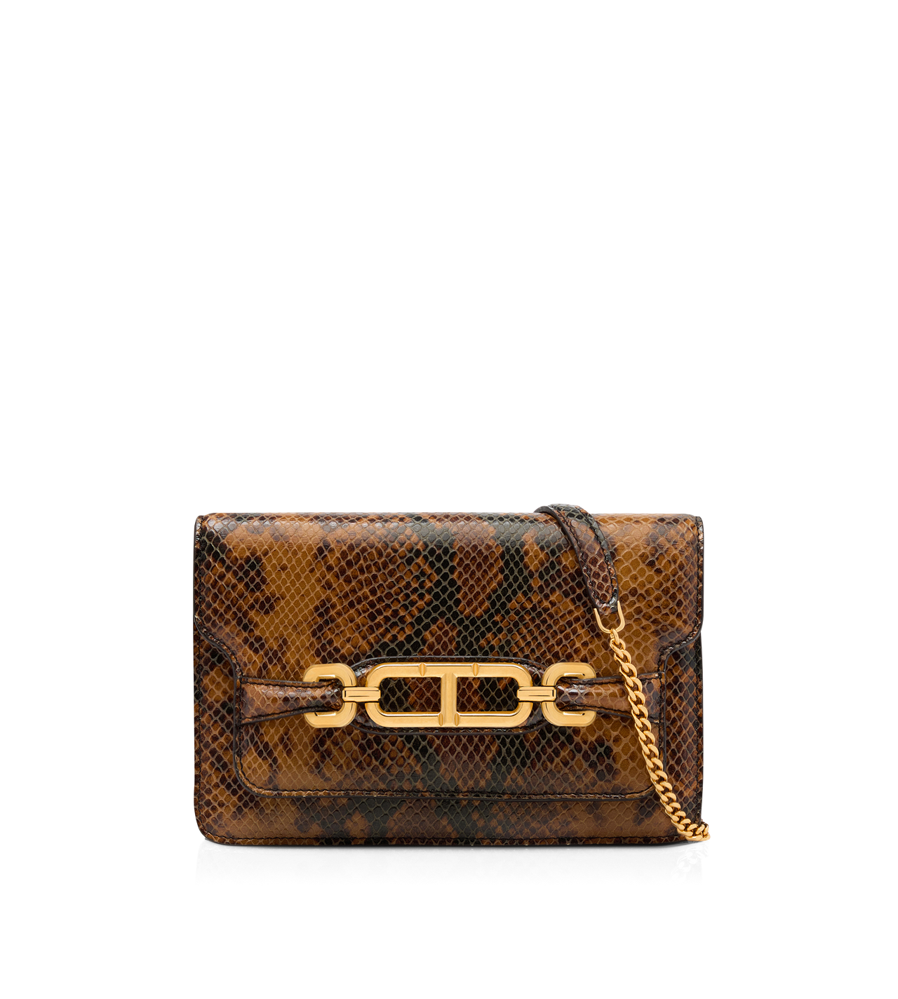 STAMPED PYTHON LEATHER WHITNEY SMALL SHOULDER BAG image number 0