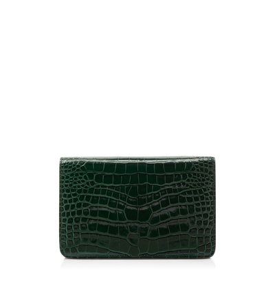 STAMPED CROCODILE LEATHER WHITNEY SMALL SHOULDER BAG image number 2