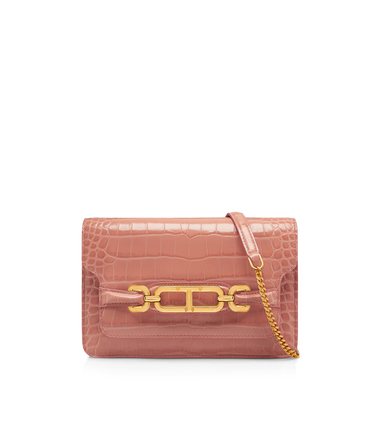 STAMPED CROCODILE LEATHER SMALL SHOULDER BAG | Tom Ford Fashion