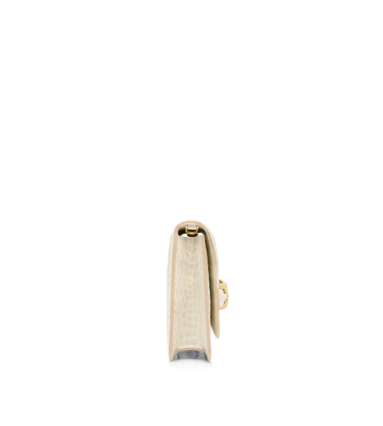 STAMPED CROCODILE LEATHER SMALL SHOULDER BAG image number 1