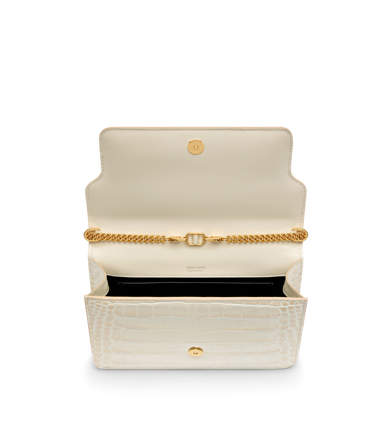 STAMPED CROCODILE LEATHER SMALL SHOULDER BAG image number 3
