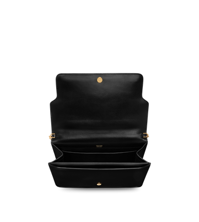 PALMELLATO-EFFECT LEATHER MEDIUM SHOULDER BAG image number 3