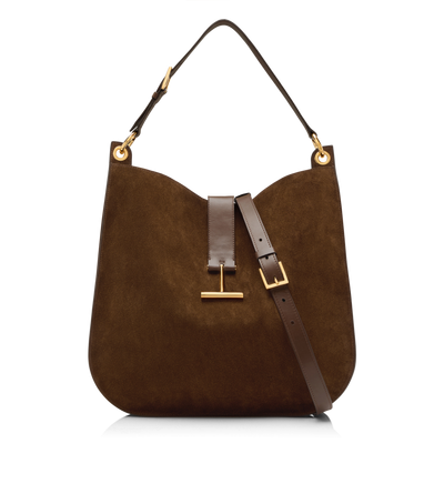 SUEDE LEATHER AND SMOOTH LEATHER TARA LARGE CROSSBODY image number 0