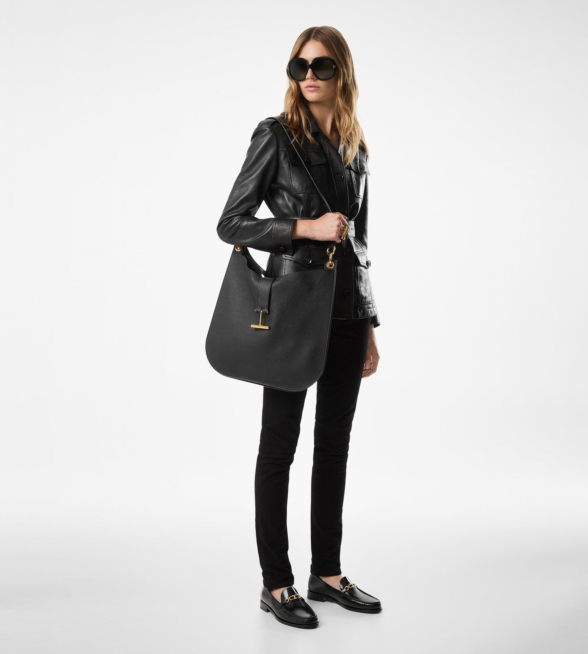 GRAIN LEATHER TARA LARGE CROSSBODY | Tom Ford Fashion
